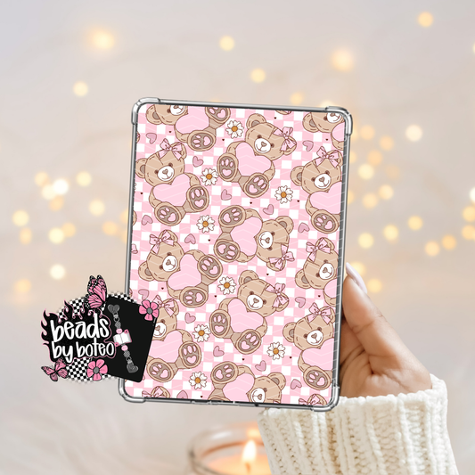 Kindle Insert - Checkered Teddy