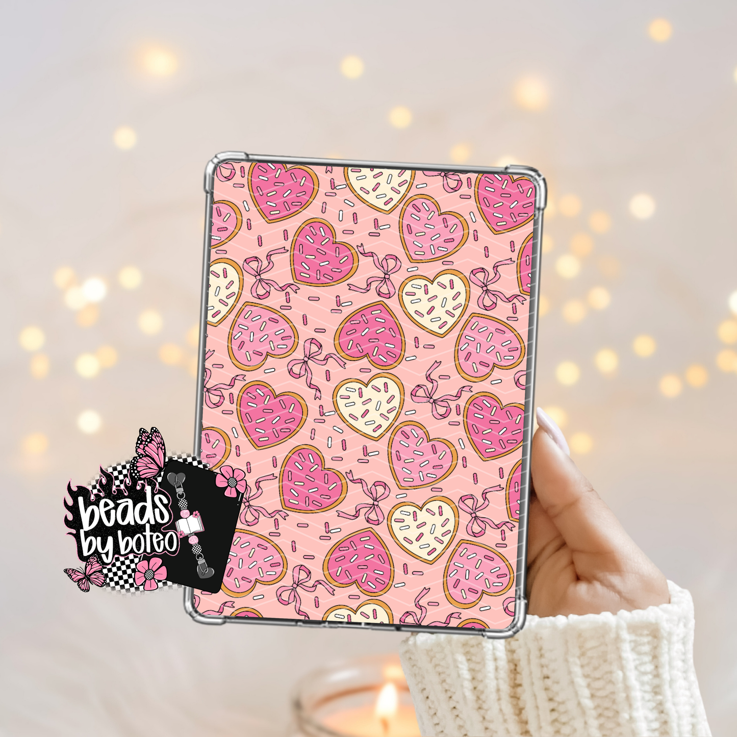 Kindle Insert - Heart Cookies