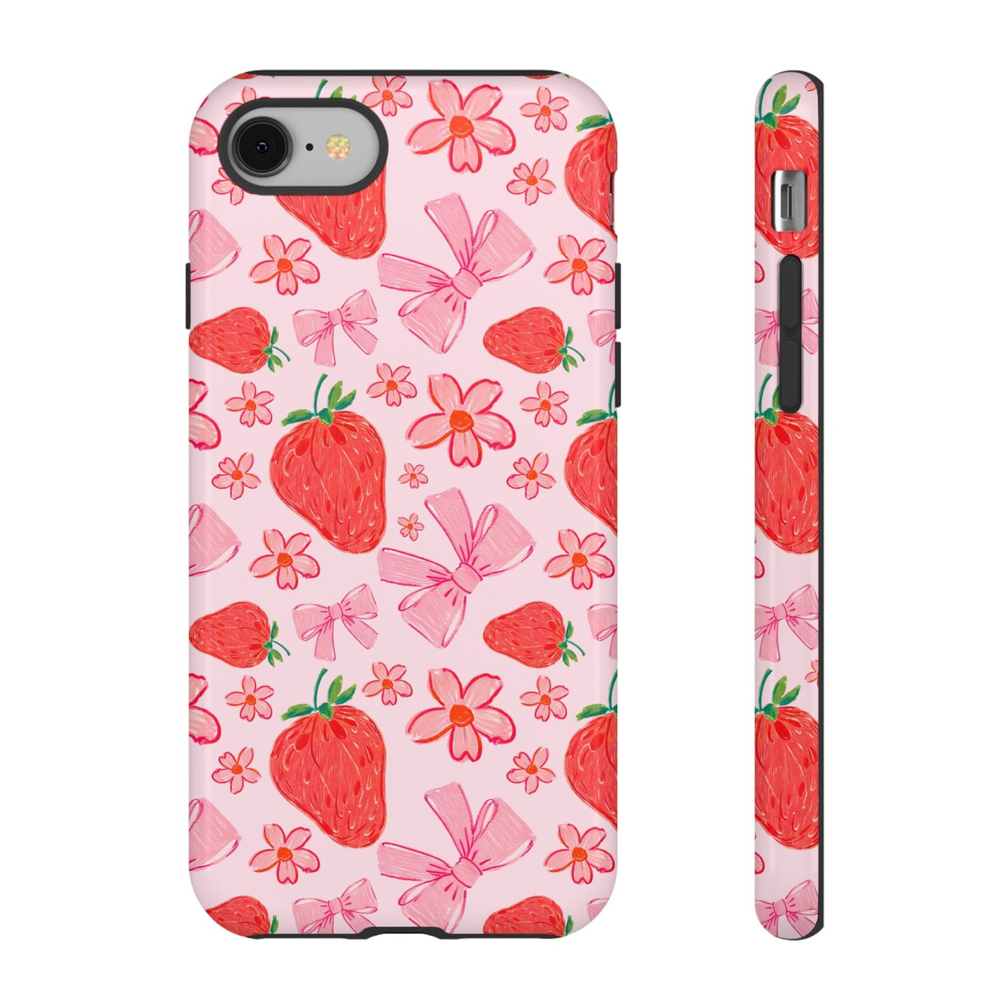 Coquette Strawberries Phone Case