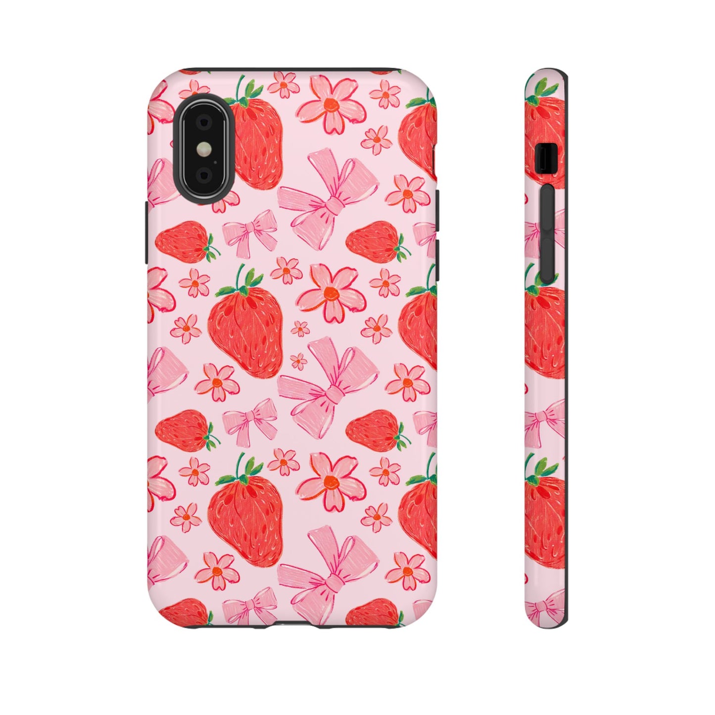 Coquette Strawberries Phone Case