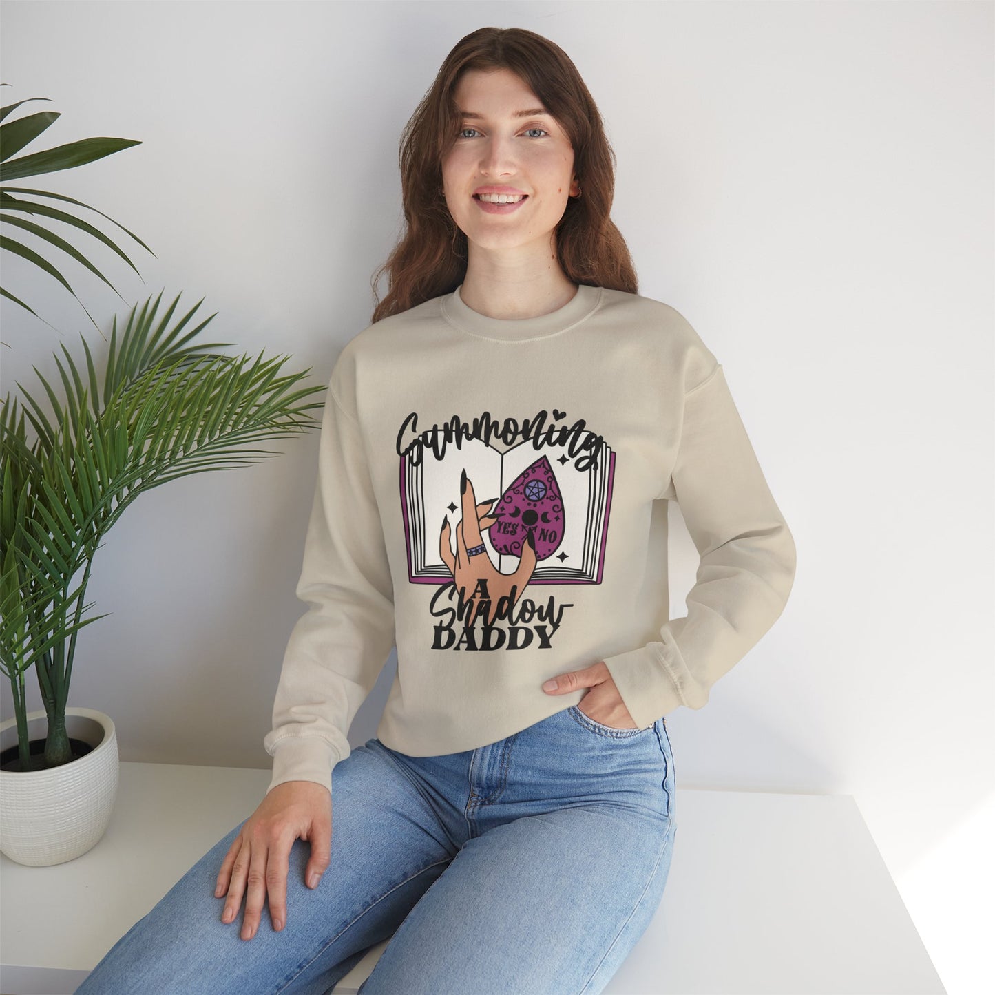 Summoning a Shadow Daddy Crewneck Sweatshirt