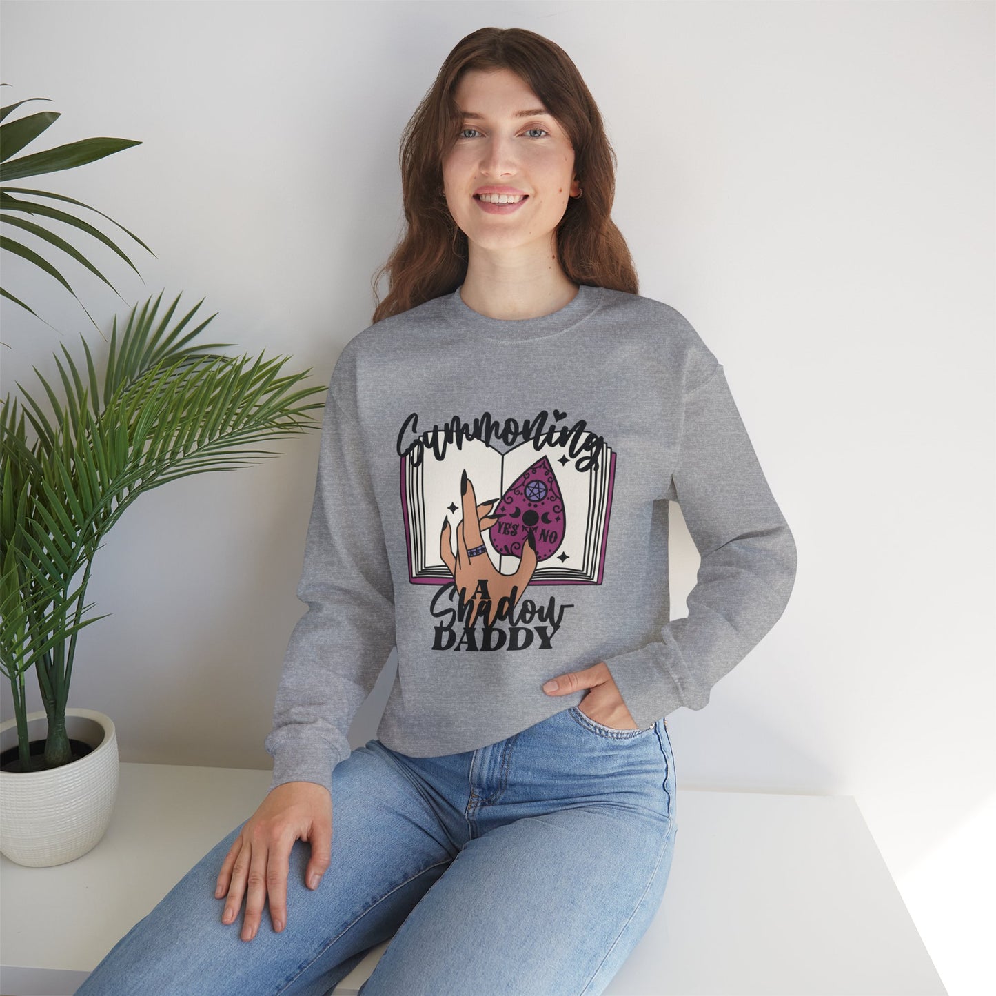 Summoning a Shadow Daddy Crewneck Sweatshirt