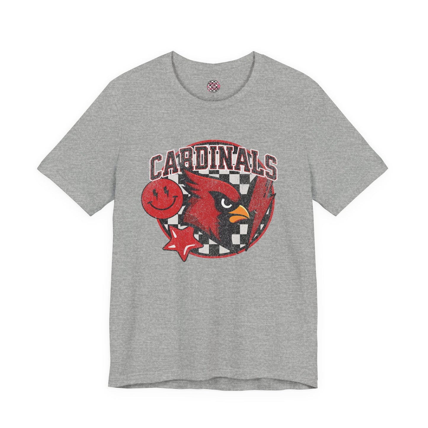 Checkered Cardinals | Unisex Jersey Short Sleeve Tee