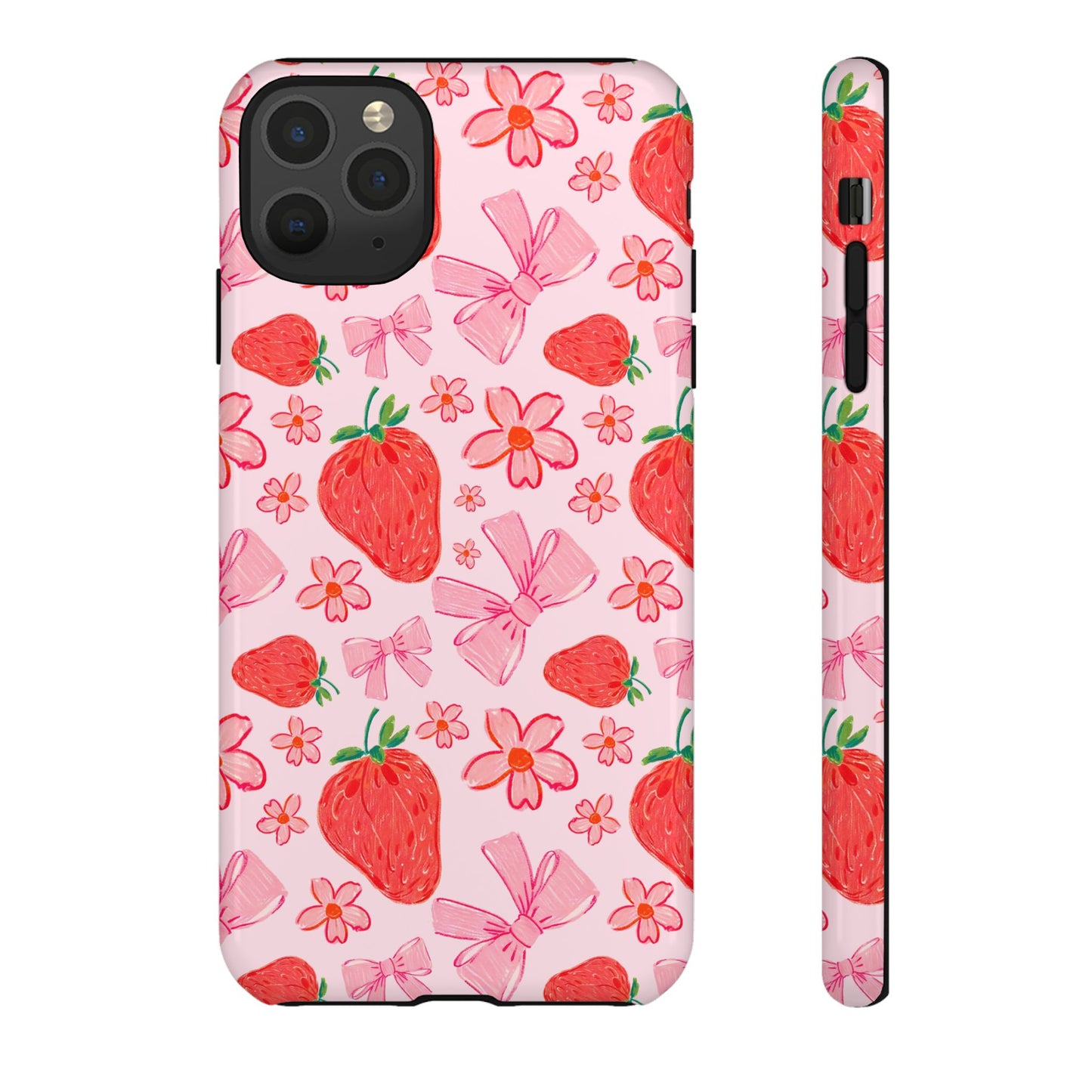 Coquette Strawberries Phone Case