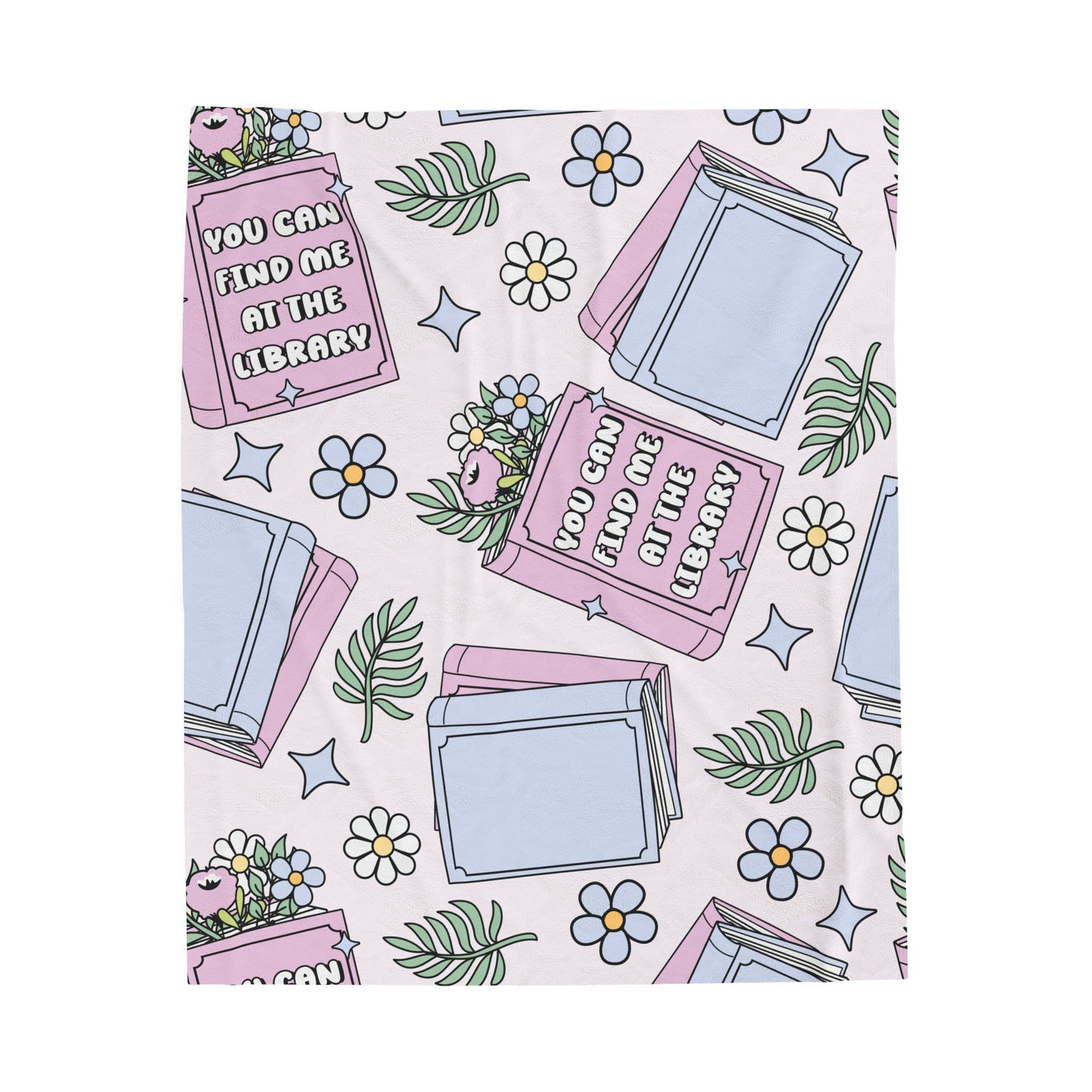 Library Book Plush Blanket