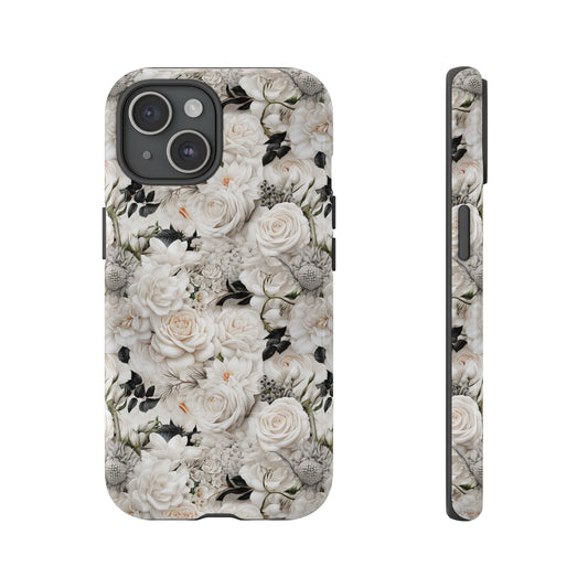 White Roses Phone Case