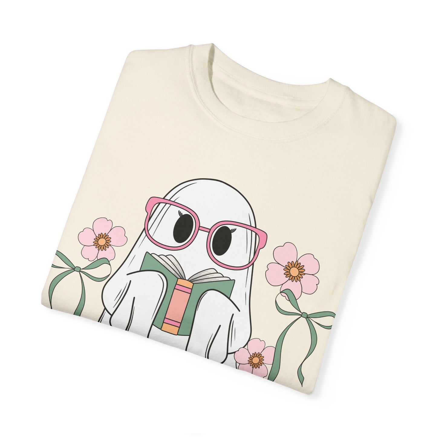 Girly Book Ghost Unisex Comfort Colors Shirt