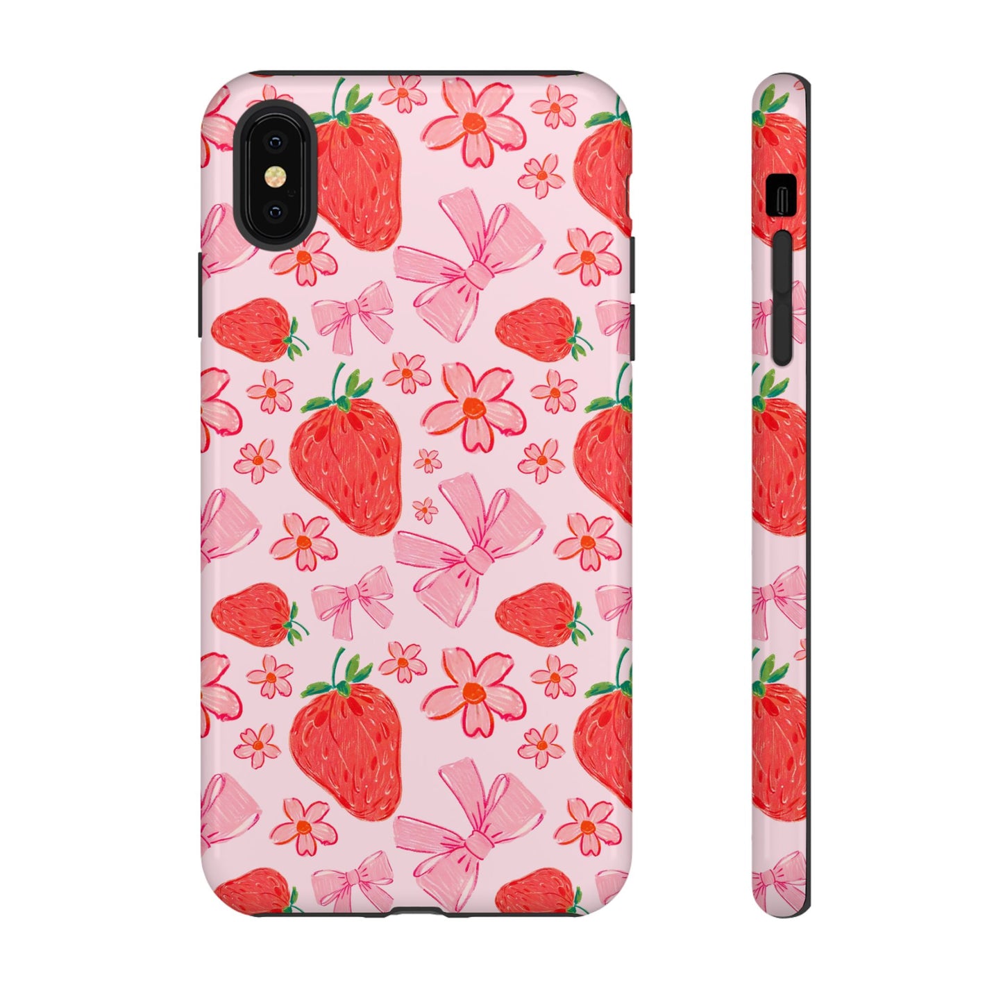 Coquette Strawberries Phone Case