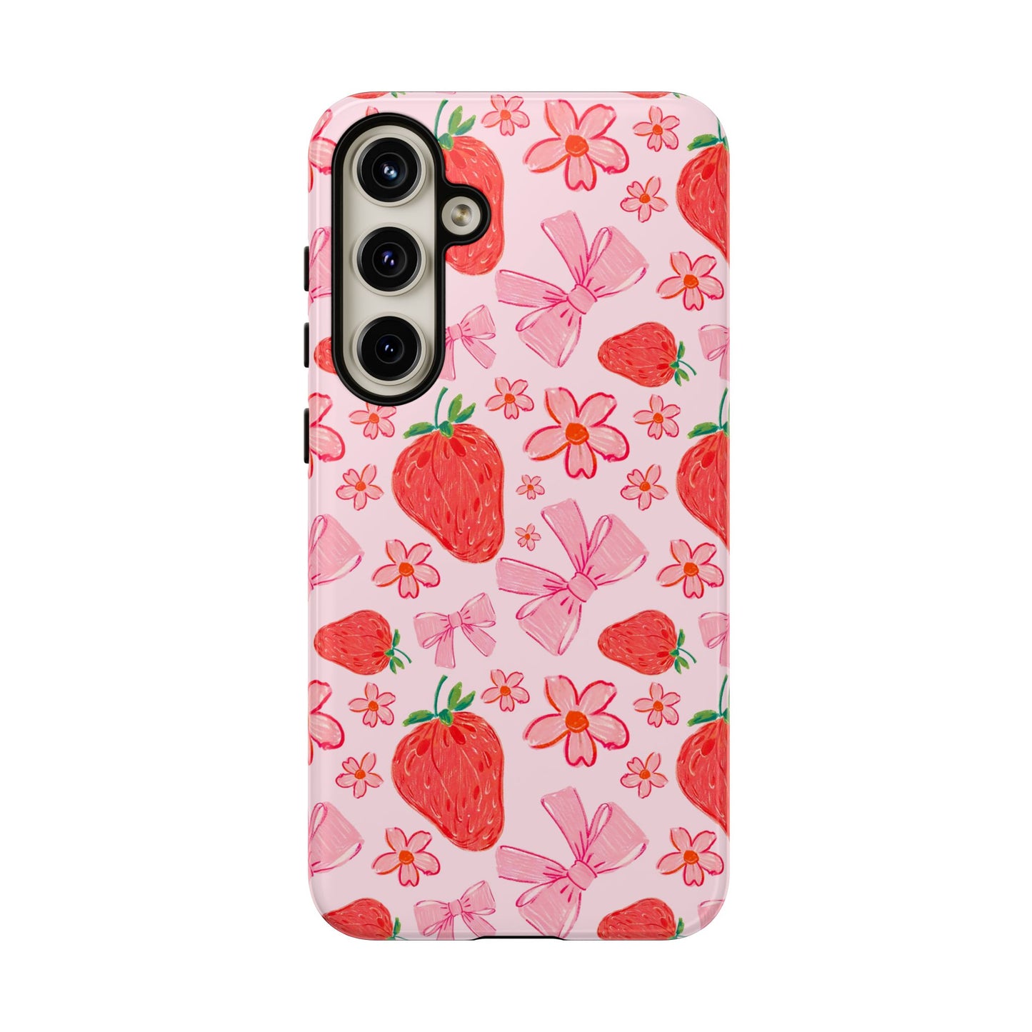 Coquette Strawberries Phone Case