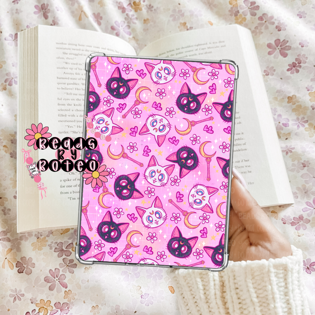 Kindle Insert - Moon Cats (pink)