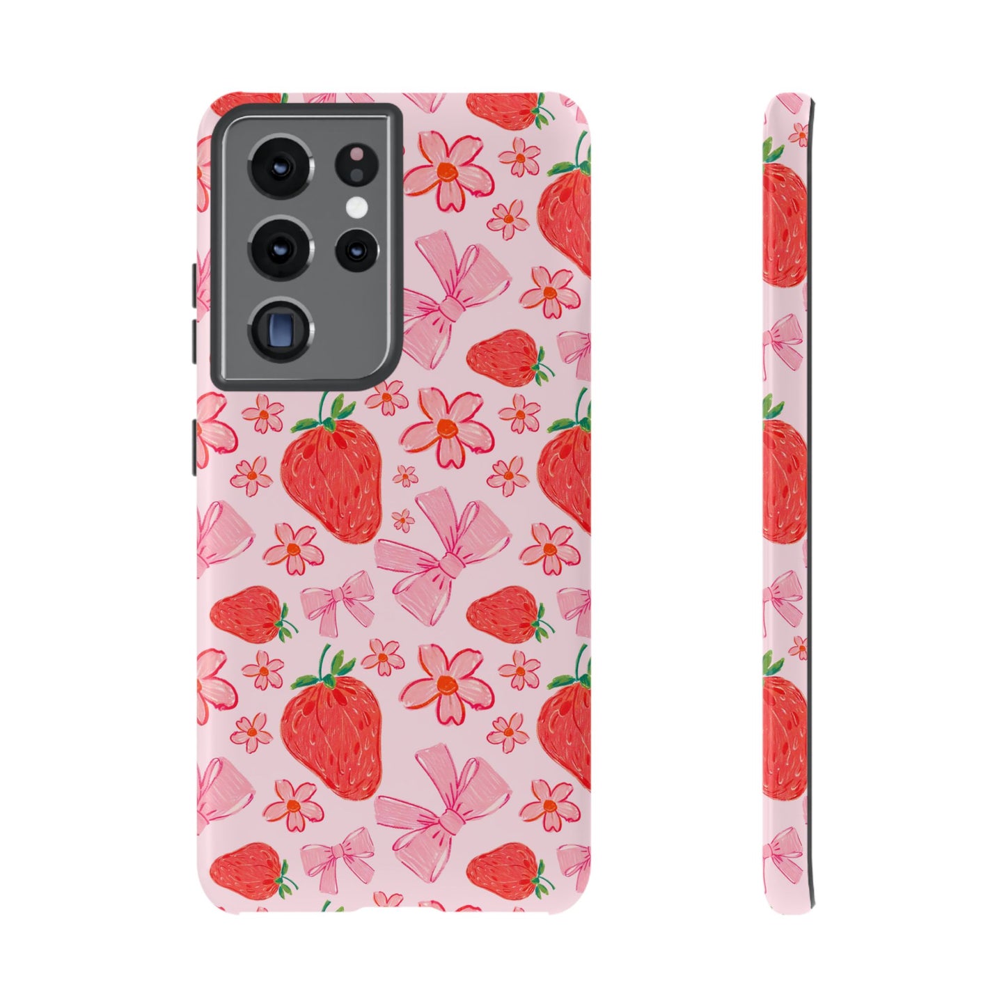 Coquette Strawberries Phone Case