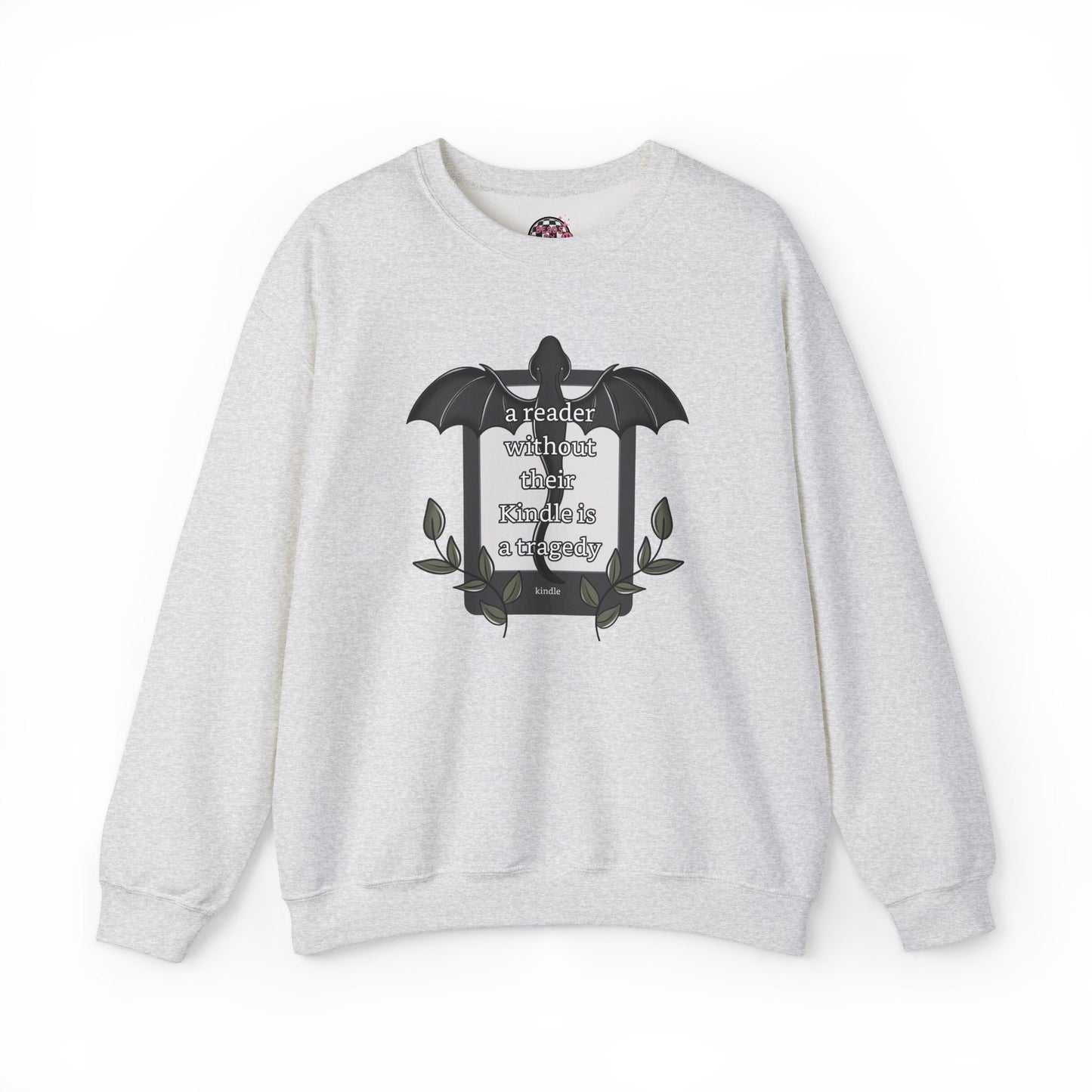 A Reader Without Their Kindle Crewneck Sweatshirt