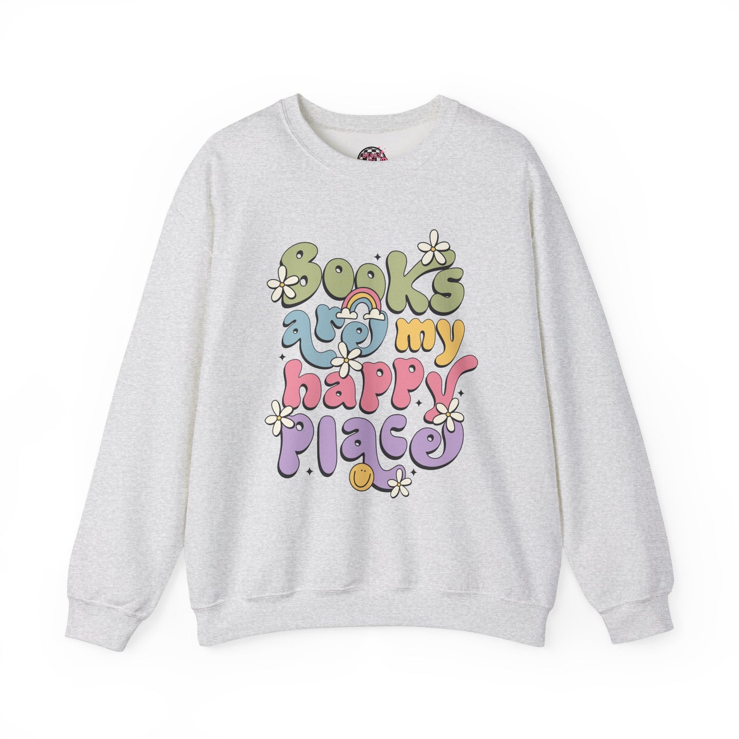 Books Are My Happy Place Crewneck Sweatshirt
