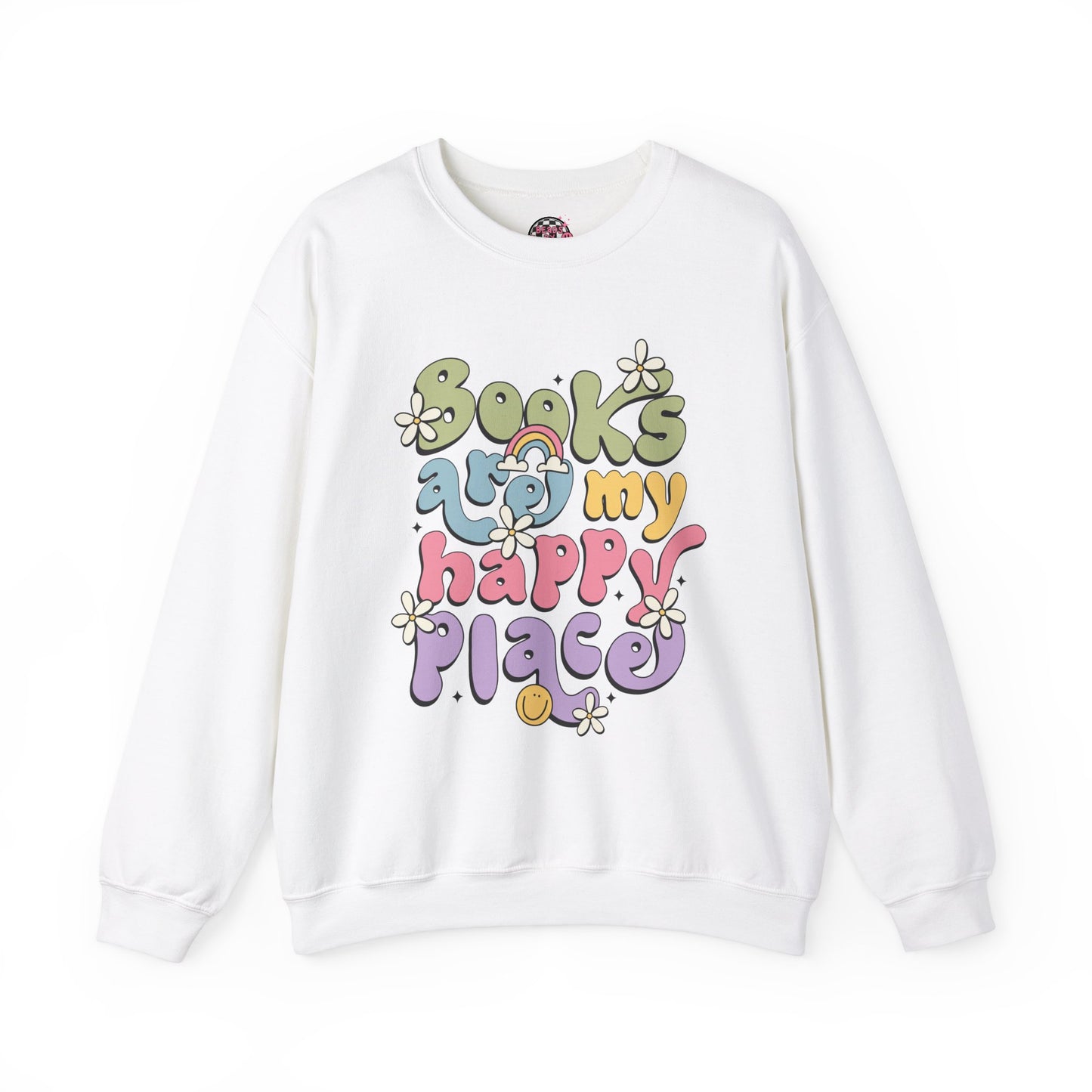 Books Are My Happy Place Crewneck Sweatshirt