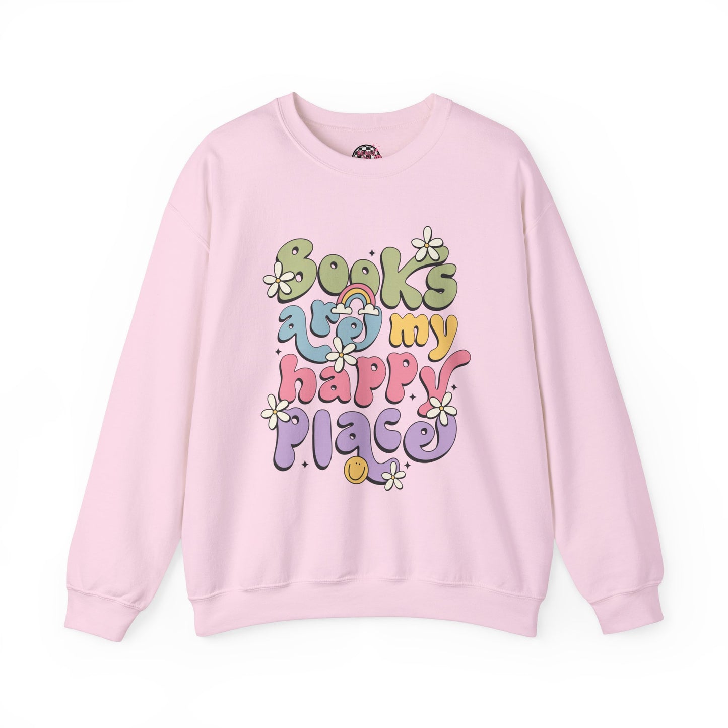 Books Are My Happy Place Crewneck Sweatshirt