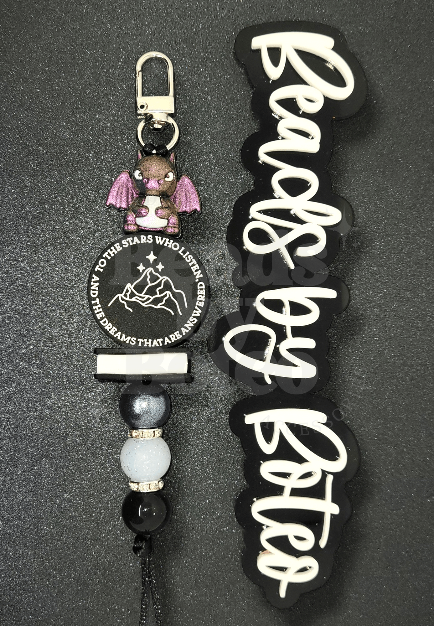 Custom Order - Kindle Charm - Beads by Boteo