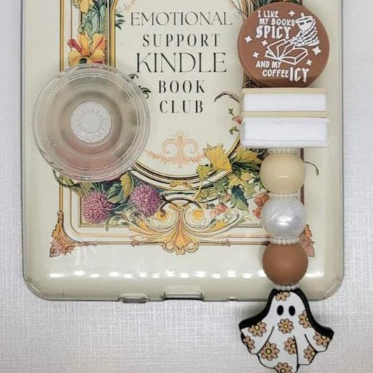 Kindle Charm - I Like My Books Spicy and My Coffee Icy