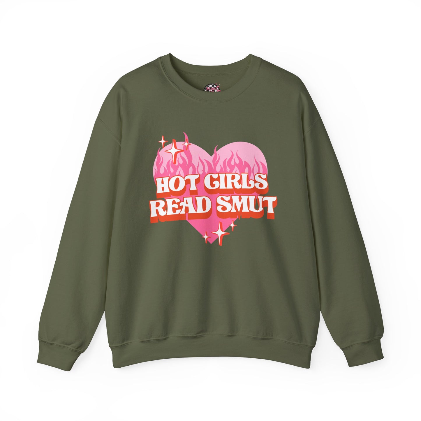 Hot Girls Read Crewneck Sweatshirt