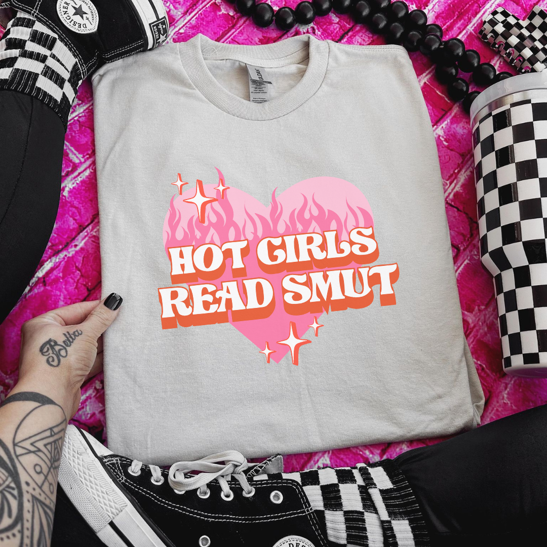 Hot Girls Read Crewneck Sweatshirt