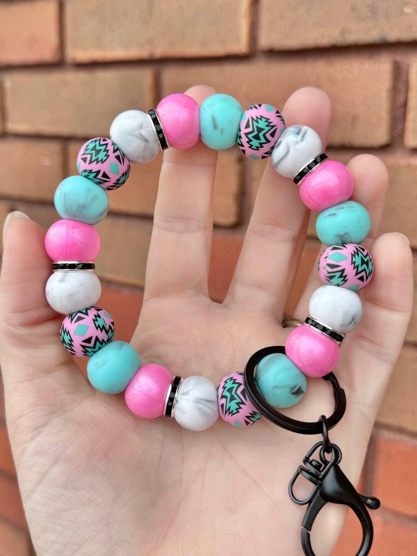 Marbled Aztec Wristlet - Original Size