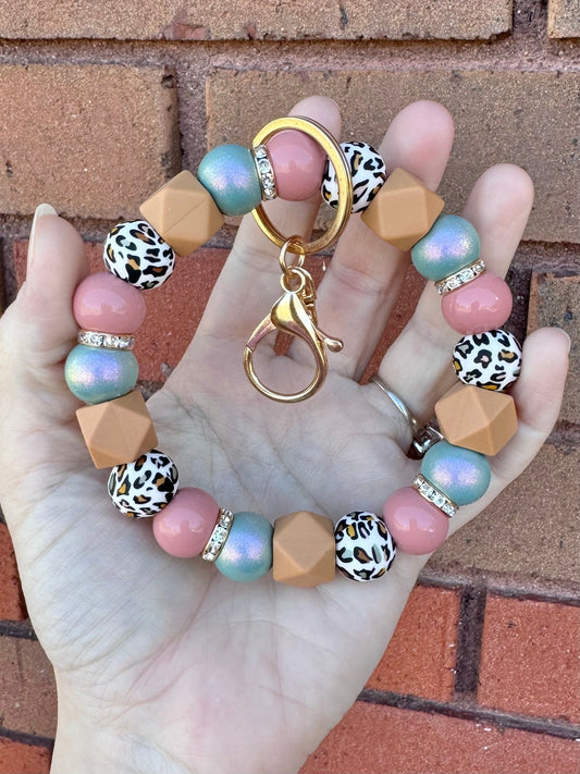 Boho Leopard Wristlet - Original Size