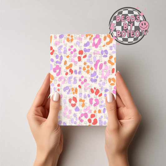 Kindle Insert - Colorful Leopard