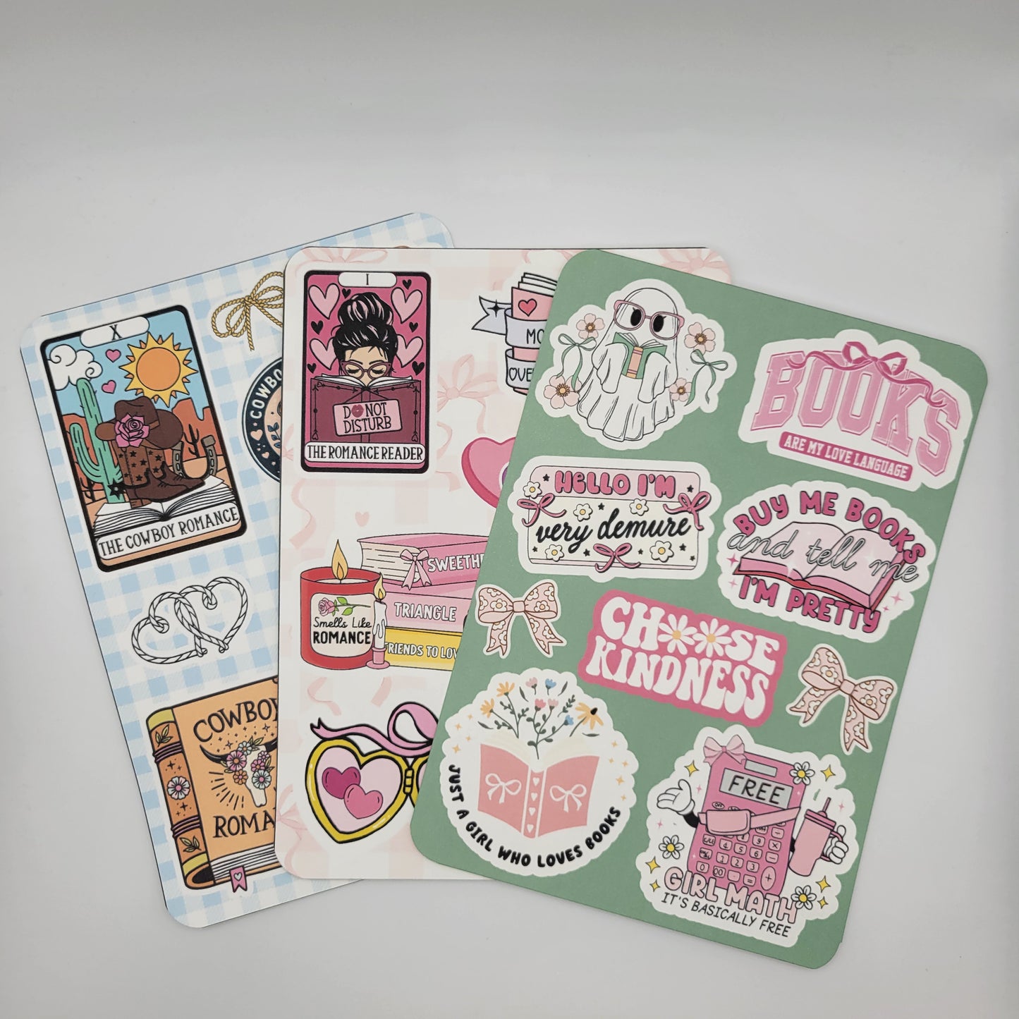 Kindle Insert - Girly Bookish Collage