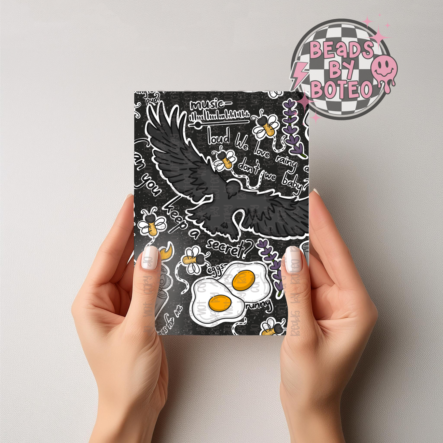 Kindle Insert - Ravens (black)