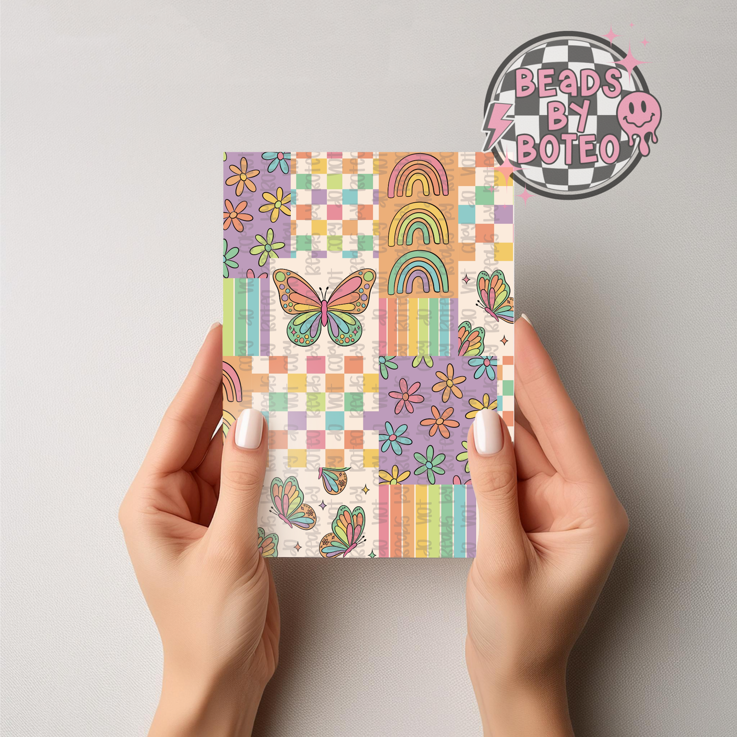 Kindle Insert - Spring Patchwork