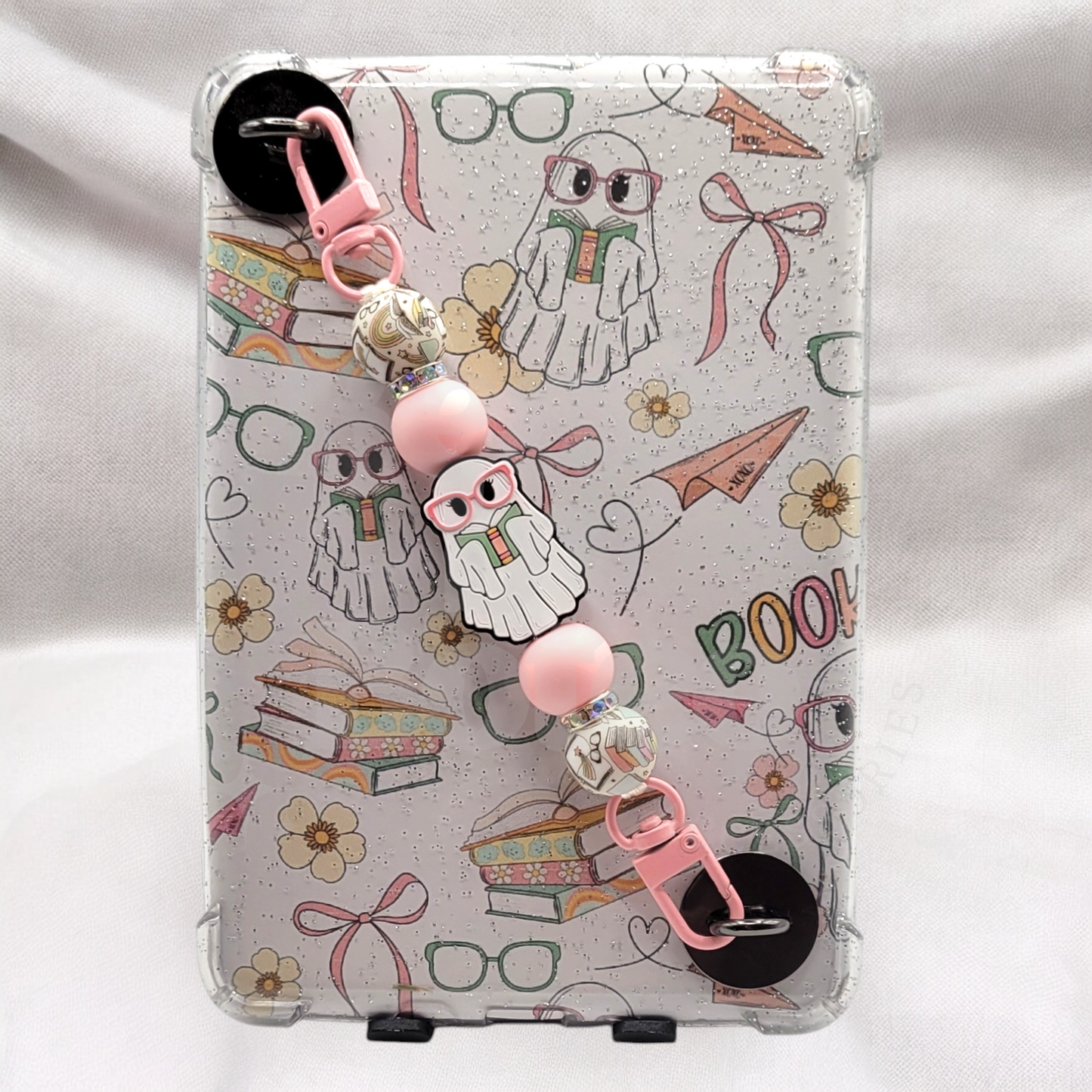 Kindle Strap - Girly Book Ghost