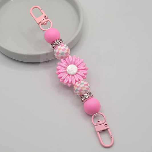 Kindle Strap - Pink Daisy