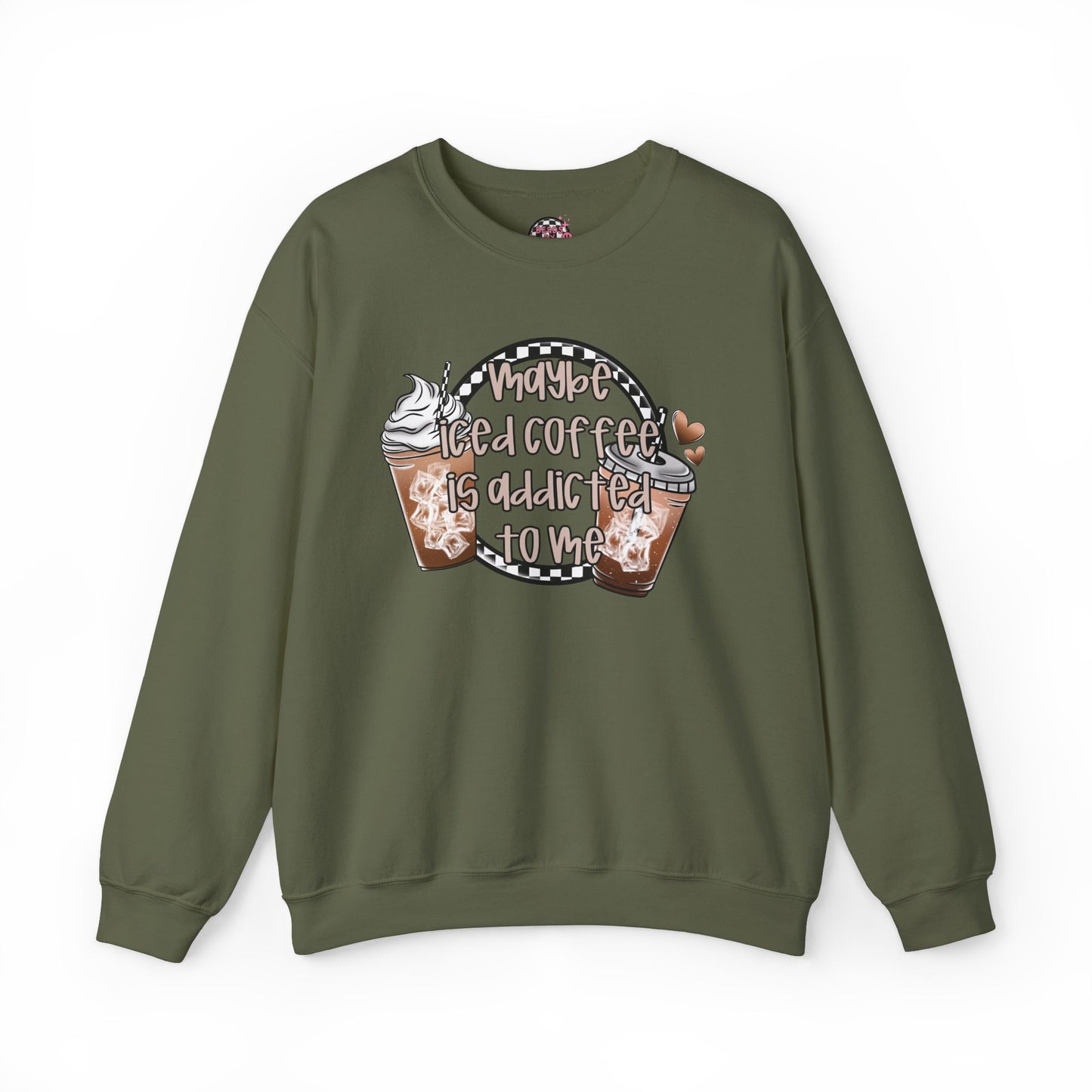 Maybe Iced Coffee Crewneck Sweatshirt