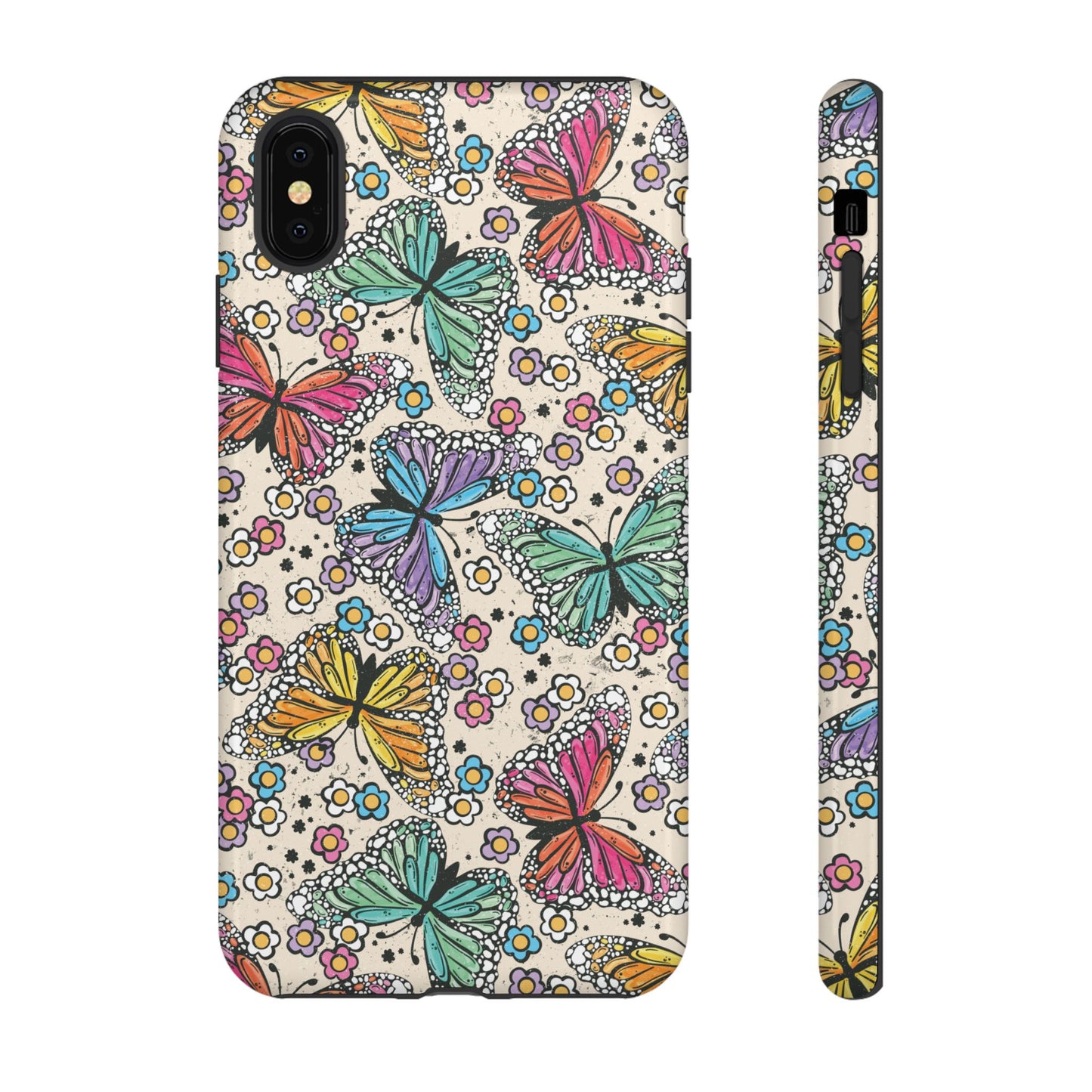 Neon Butterfly Phone Case