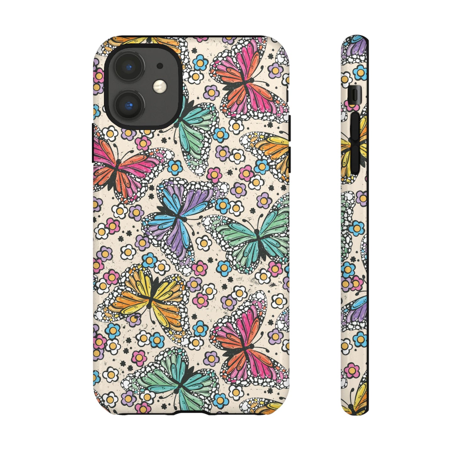 Neon Butterfly Phone Case