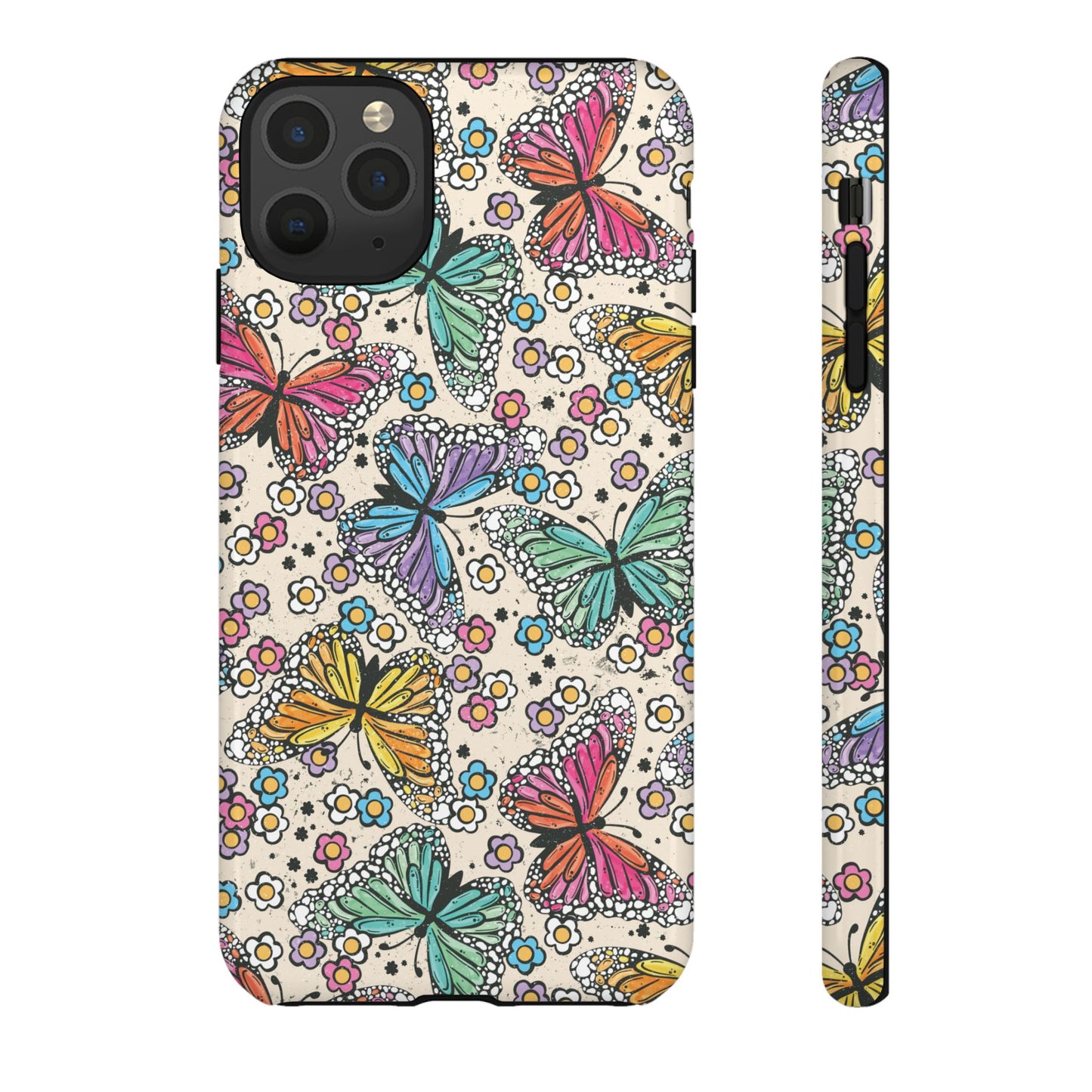 Neon Butterfly Phone Case