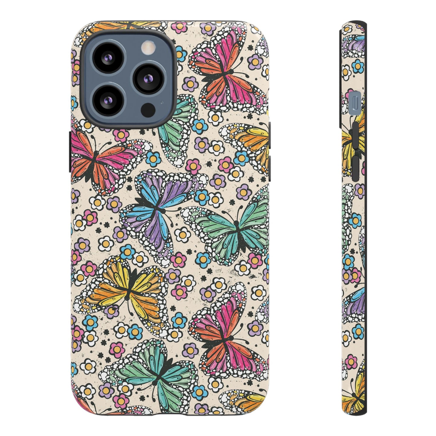 Neon Butterfly Phone Case