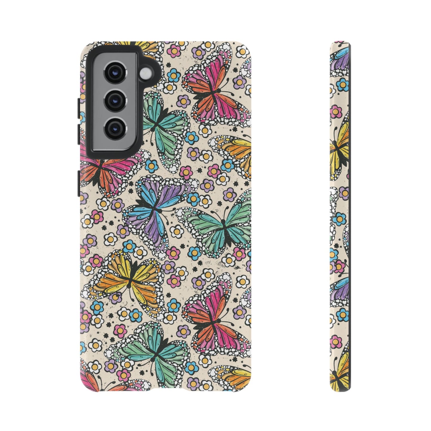 Neon Butterfly Phone Case