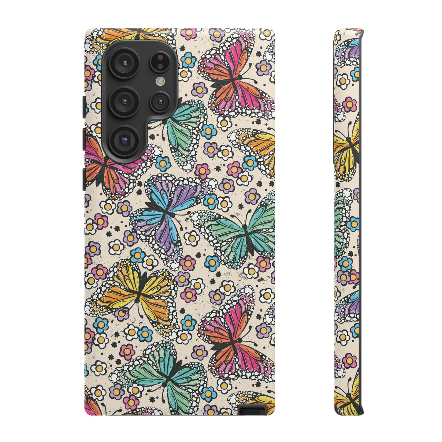 Neon Butterfly Phone Case