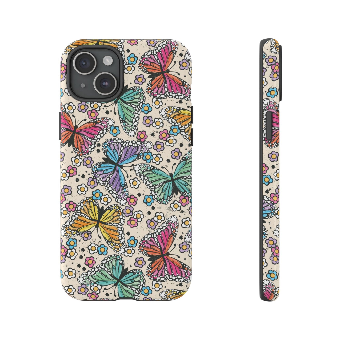 Neon Butterfly Phone Case