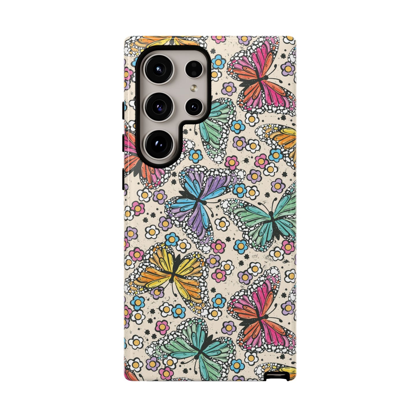 Neon Butterfly Phone Case