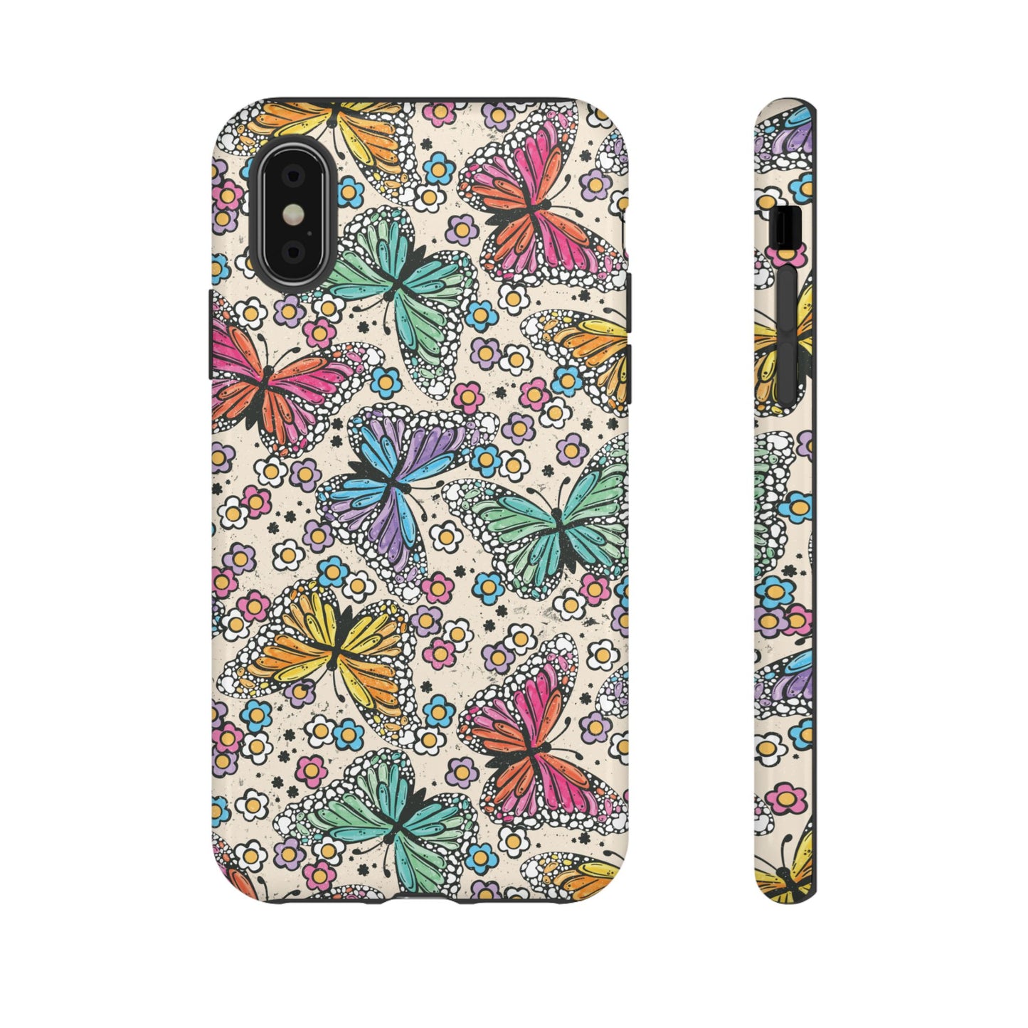 Neon Butterfly Phone Case