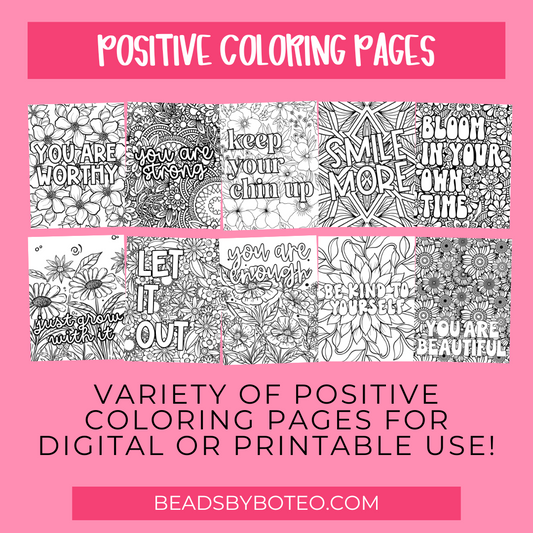 Digital - Positive Coloring Pages