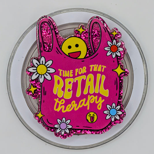 Phone or E-Reader Grip - Retail Therapy