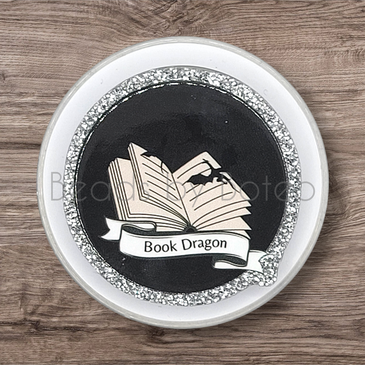 Phone or E-Reader Grip - Book Dragon