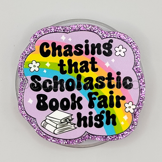 Phone or E-Reader Grip - Book Fair High (purple)