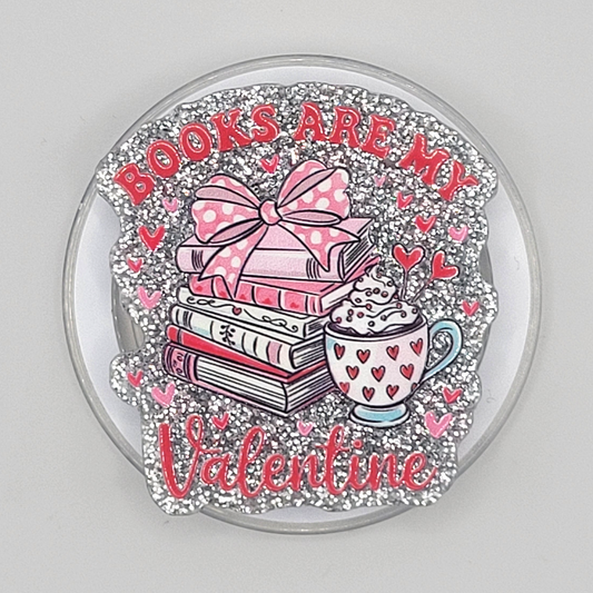 Phone or E-Reader Grip - Books Are My Valentine