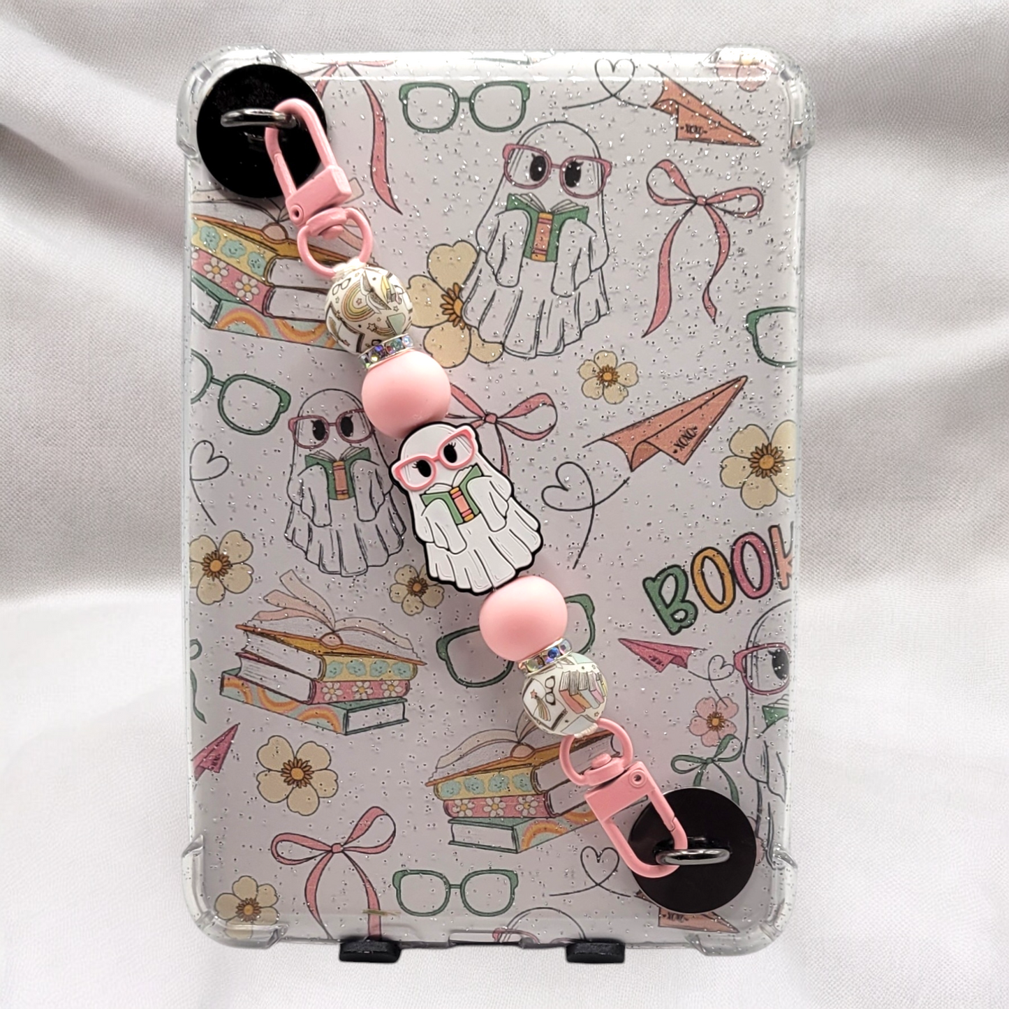 Kindle Strap - Girly Book Ghost