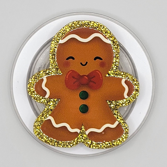 Phone or E-Reader Grip - Gingerbread Boy