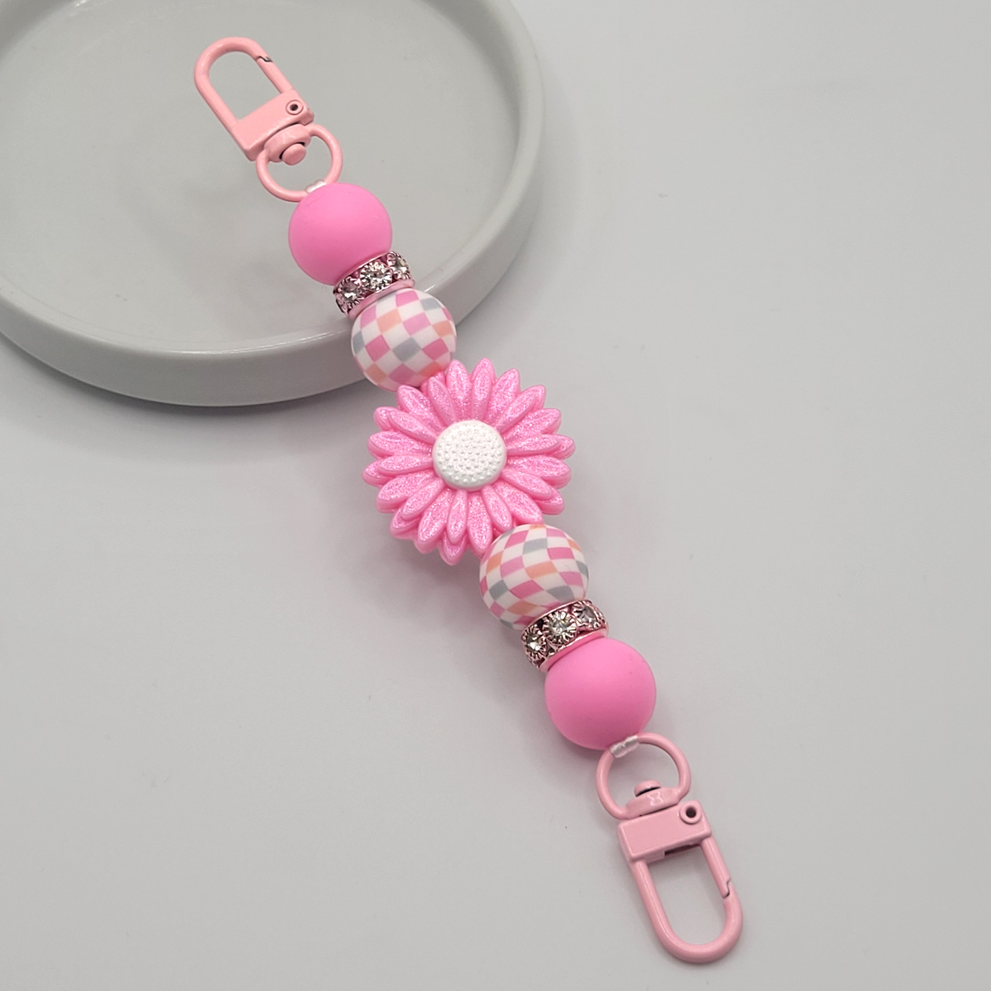 Kindle Strap - Pink Daisy