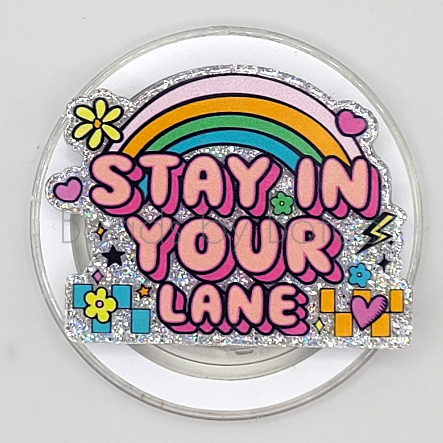 Phone or E-Reader Grip - Stay in Your Lane